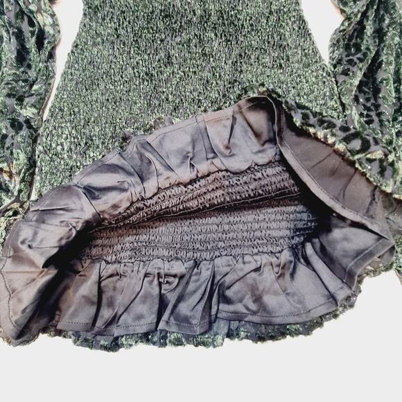 Lovers and Friends Edith Mini Dress in Moss Green XS - Picture 4 of 11